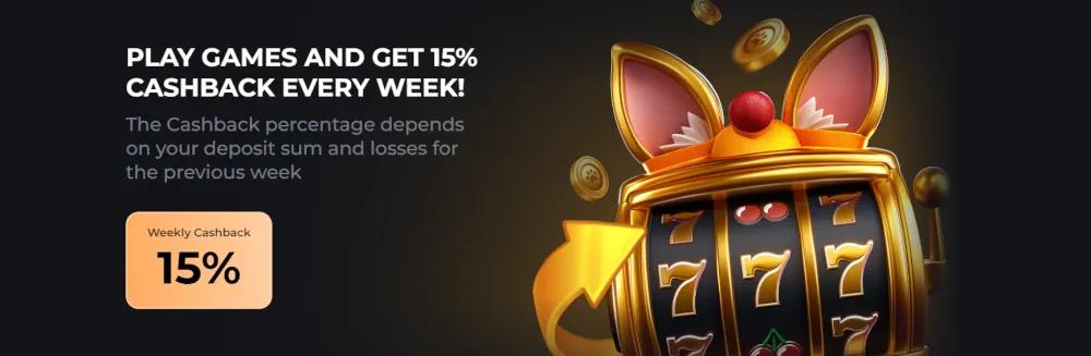 15% Cashback Banner